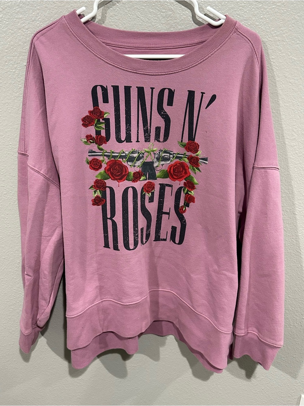 Guns N' Roses Pink Graphic Sweatshirt